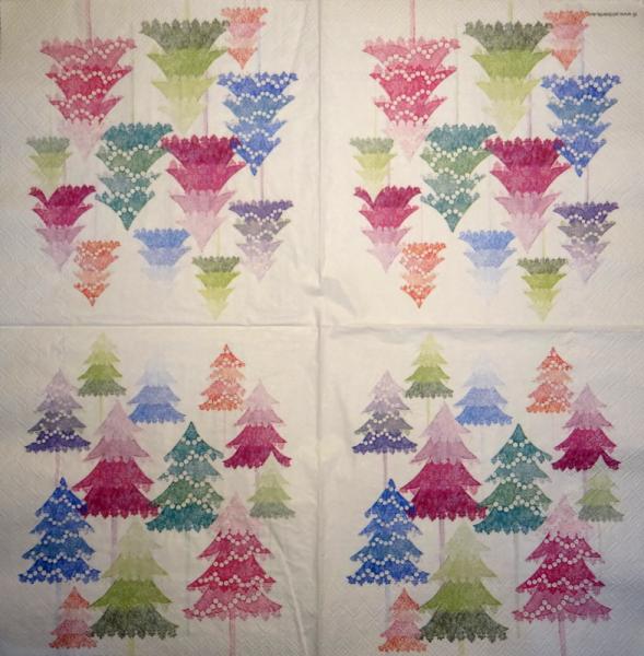 195 Christmas Flowers - 3-ply (red) - Ihr